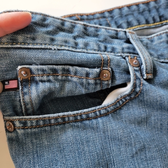 Ralph Lauren Polo Jeans Saturday Jeans DIY Cut-Out Shorts Size 14 - Picture 8 of 11